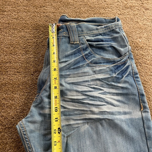 Vintage Joan‎ Craig Distressed Washed Blue Jeans Size 36x32 Embroidered Logo - Picture 7 of 12